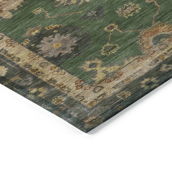 Chantille Machine Washable Indoor/Outdoor Abstract ACN2045 Fern 9 ft. x 12 ft. Area Rug