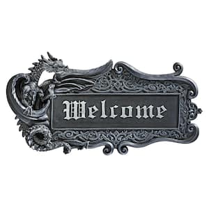 Dragon Welcome Novelty Wall Plaque