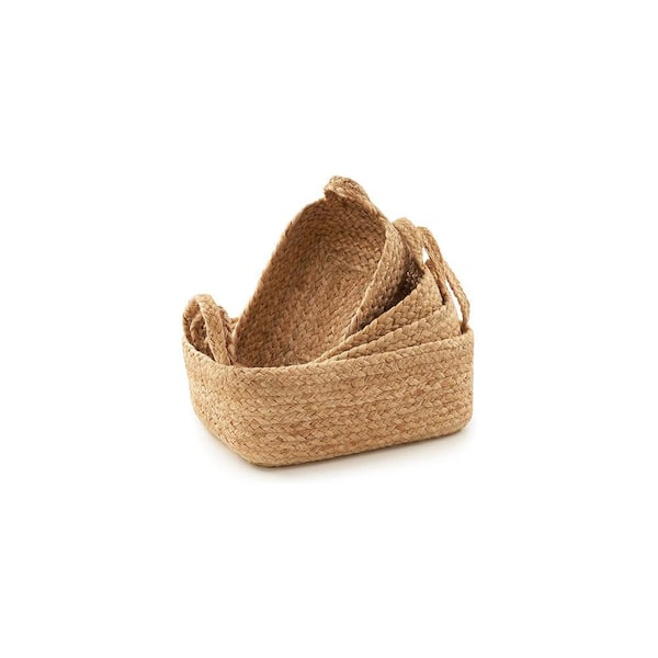 Natural 7.9"D x 4.5"H Storage Basket，Set of 4