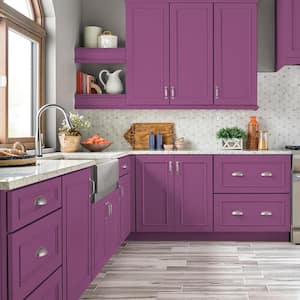 1 qt. #P110-6 Wild Berry Semi-Gloss Enamel Interior/Exterior Cabinet, Door & Trim Paint