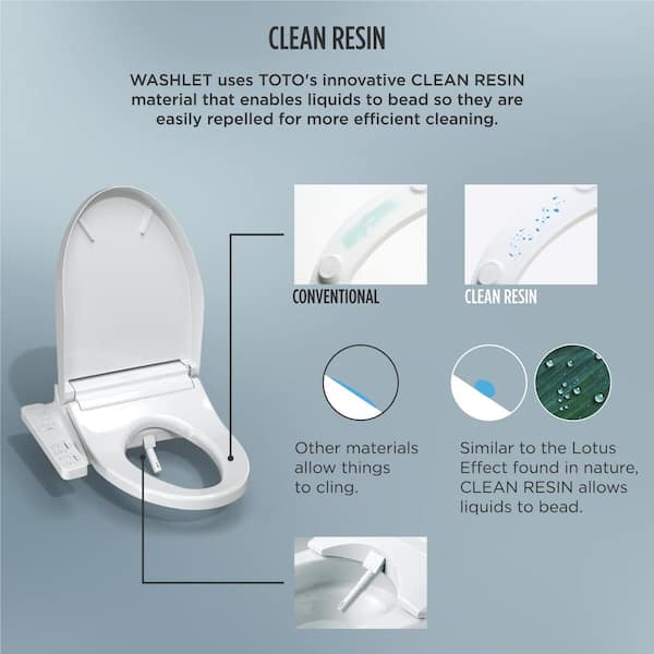 TOTO KC2 Washlet Electric Heated Bidet Toilet Seat for Elongated