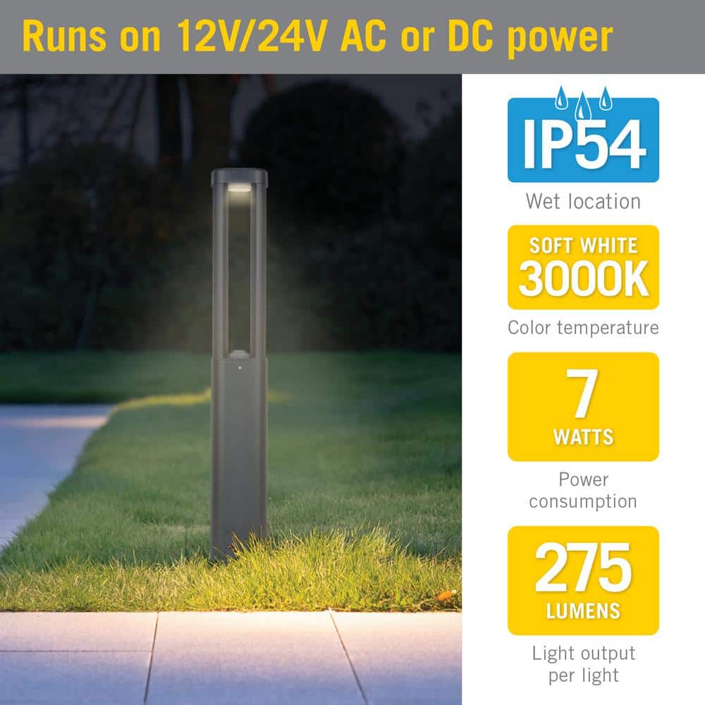 Black Cast Aluminum LED Pathway Light for Outdoor Use