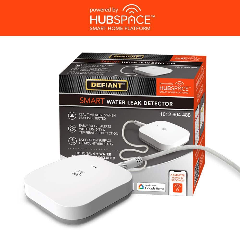 Wireless Battery Operated Smart Water Leak Detector with 4 ft. Sensing Cable 1-Pack Powered by Hubspace price history on PriceWatchPro