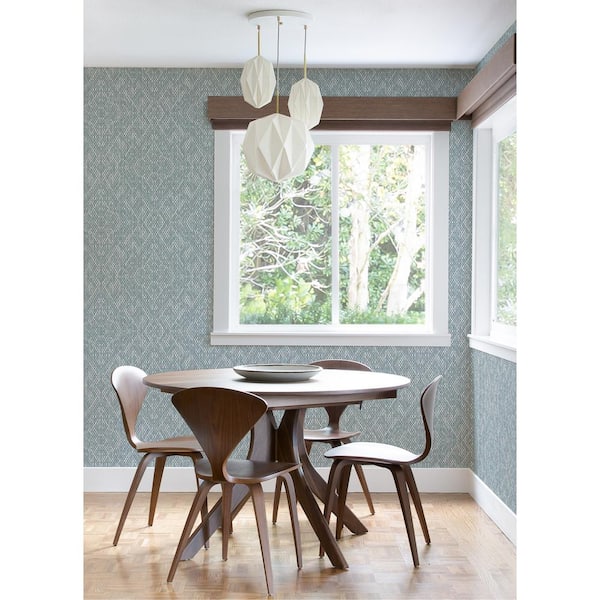 Felix Sky Blue Geometric Strippable Non Woven Wallpaper