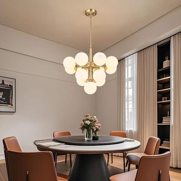ZHLWIN Home Lighting 40w 13Light 24. 81in Modern Gold Glass Semi