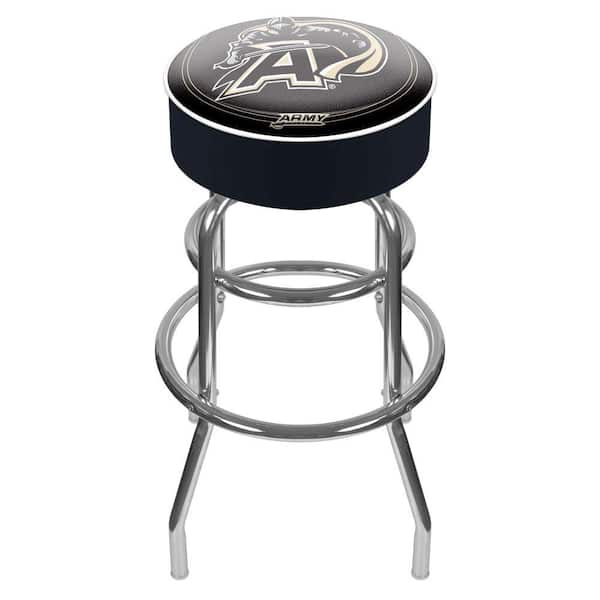 Trademark Army Knights 31 in. Chrome Padded Swivel Bar Stool