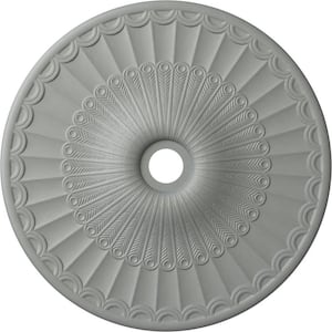 36-5/8" x 3-5/8" ID x 2-3/8" Galveston Urethane Ceiling Medallion (Fits Canopies up to 4-3/4"), Primed White