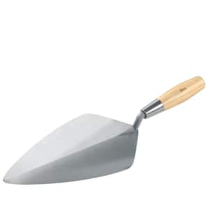 12 in. Keystone Forged Steel Wide London Masonry Brick Trowel with Wood Handle