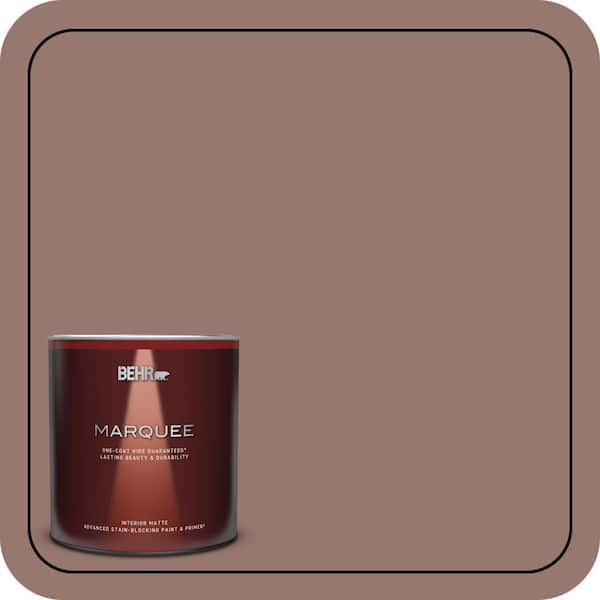 BEHR MARQUEE 1 qt. #N160-5 Chocolate Delight One-Coat Hide Matte Interior Paint & Primer