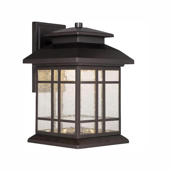 Designers Fountain Piedmont 13 in. Oil Rubbed Bronze Integrated LED Outdoor Line Voltage Wall Sconce