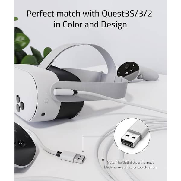 OBJLGEV 16FT USB to USB C Cable for VR Headset High-Speed Data