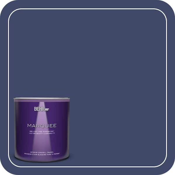 BEHR MARQUEE 1 qt. #PPU15-01 Nobility Blue One-Coat Hide Eggshell Enamel Interior Paint & Primer