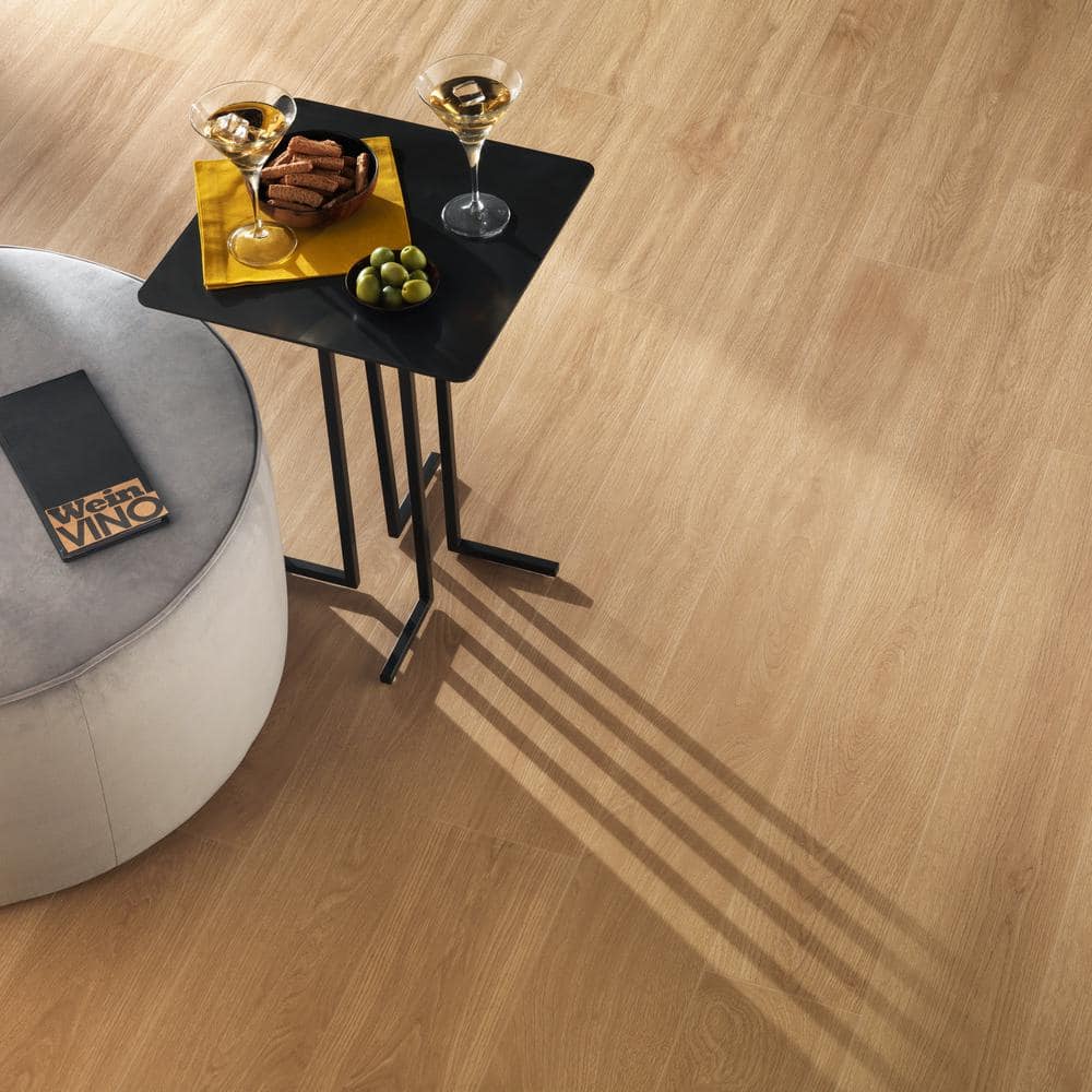 Pale Wood Look Matte Large Format Porcelain Tile