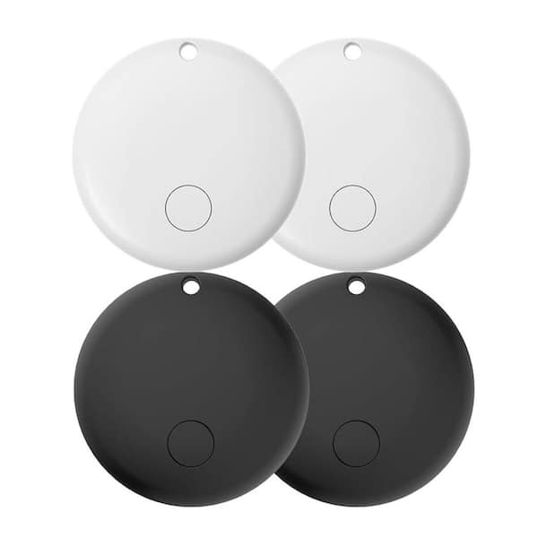 EKIEUDL Tracking Device with Replaceable Batteries for iOS Compatibility 4-Pack - Air Tags for Vehicles, Wallet, Keys, Pets