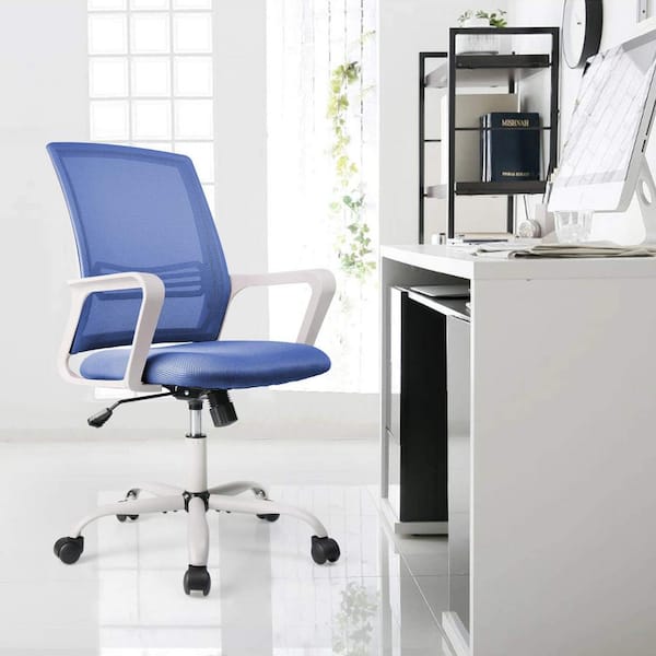 Mid Back Office Chair Computer Desk Chair Gaming Business Ergonomic Soft Cushion 