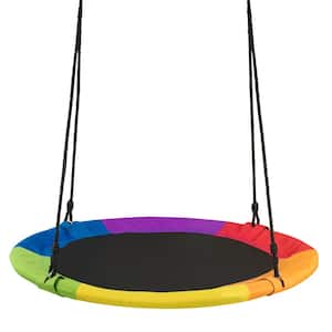 Flying Saucer Tree Swing 900D Round Rope Colorful