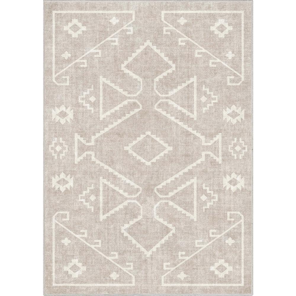 Well Woven Beige 3 ft. 3 in. x 5 ft. Apollo Bottineau Distressed  Southwestern Area Rug W-AP-34A-4 - The Home Depot