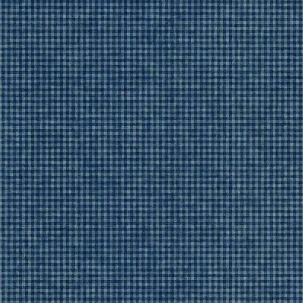 The Wallpaper Company 8 in. x 10 in. Blue Oil in. Water Check Wallpaper Sample