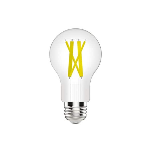 100-Watt Replacement, Reveal, LED, 2950K, A19 General Purpose Light Bulbs (4-Pack)