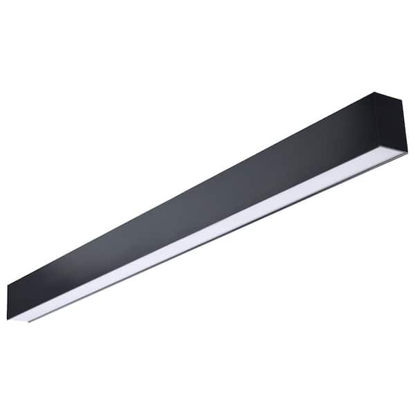 SATCO 4 ft. Integrated LED Black Connectable Linear Strip Light