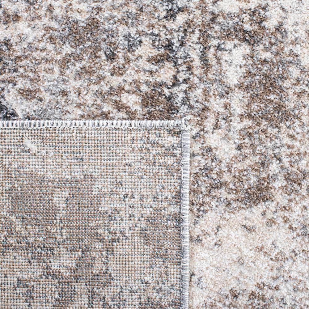 Abstract Textured Gray Synthetic 8' x 10' Area Rug