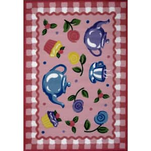 Olive Kids Tea Party Multi Colored 3 ft. x 5 ft. Area Rug