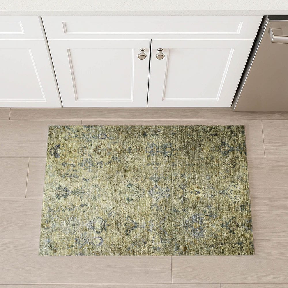 Chantille Machine Washable Indoor/Outdoor Abstract ACN2320 Green 2 ft. x 3 ft. Accent Rug price history on PriceWatchPro