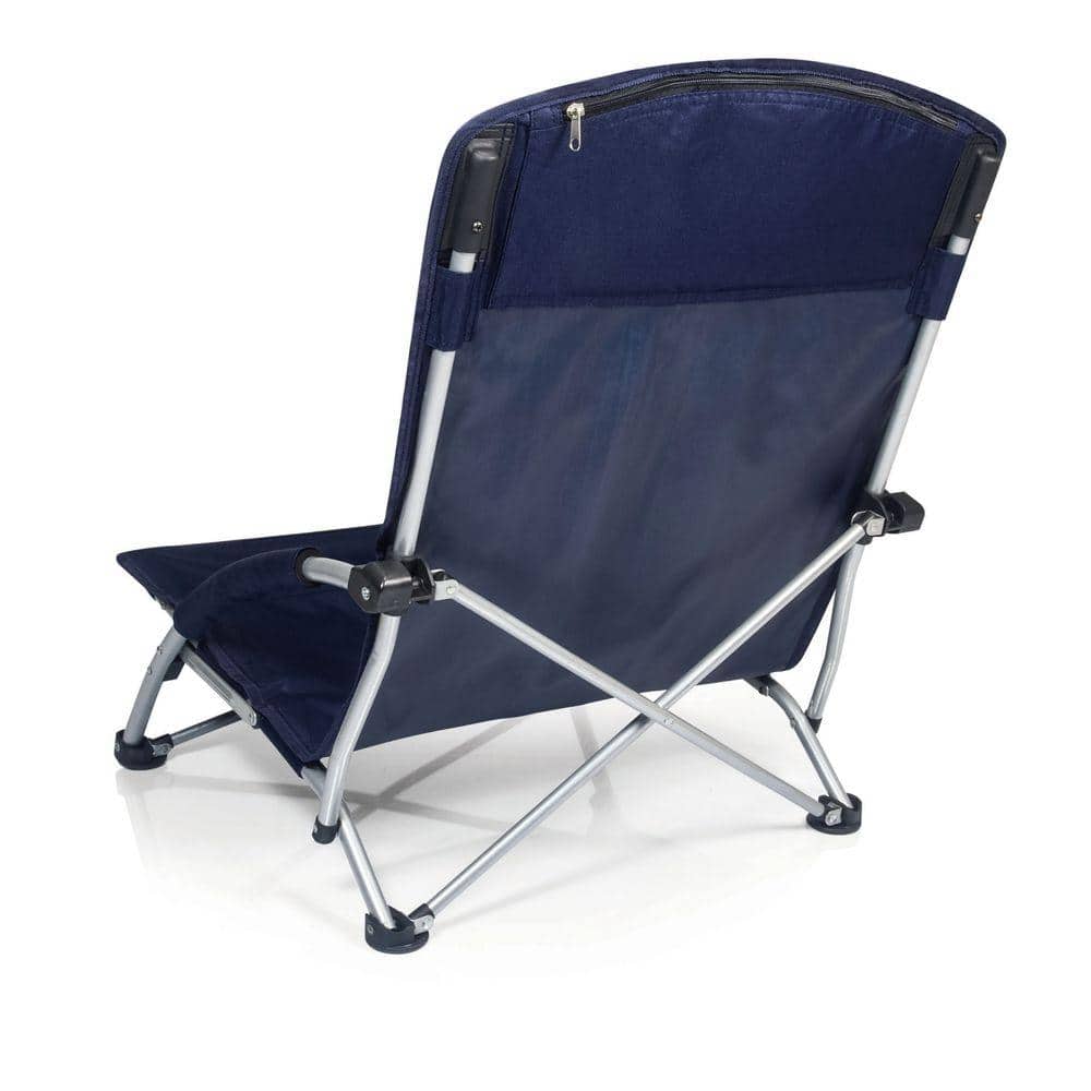 Navy Collapsible Outdoor Chair with Cushions and X-Base