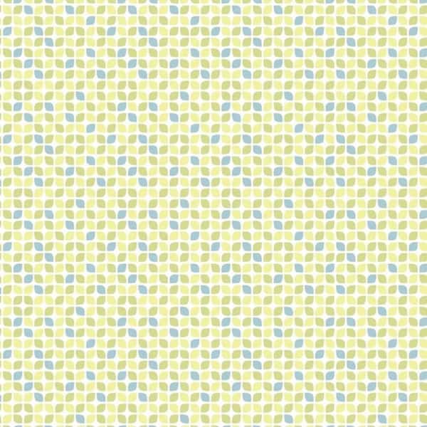 Jumbo Gray Stars on Citron, Geometric Wallpaper