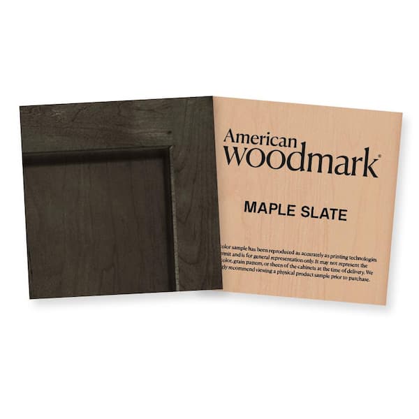 American Woodmark 3-3/4-in. W x 3-3/4-in. D Finish Chip Cabinet Color Sample in Maple Slate
