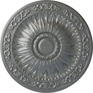 20-1/4 in. x 1-1/2 in. Lunel Urethane Ceiling Medallion (Fits Canopies upto 3-3/4 in.), Platinum