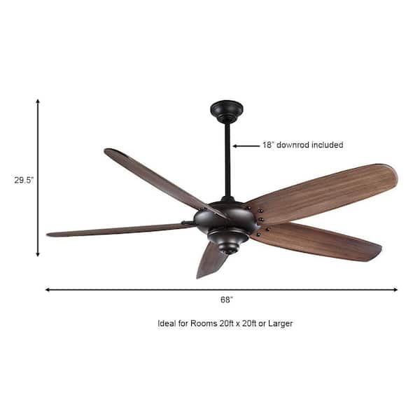 Home Decorators Collection Altura Ii 68 In Indoor Bronze Ceiling Fan With Remote Control 94468 The Depot - How To Turn On Ceiling Fan Without Light