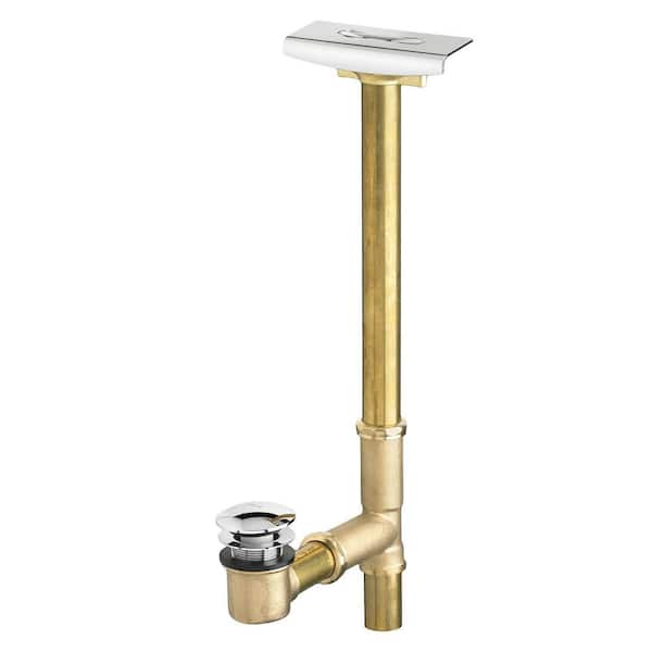 Max 1-1/2 in. Brass Deep Soak Drain in Polished Chrome