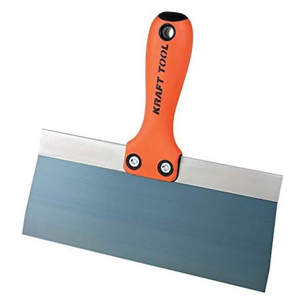 Kraft Tool Co. 8 in. x 3 in. Blue Steel Standard Taping Knife - Handle