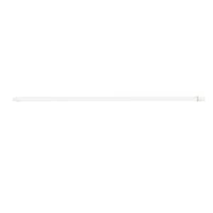 Fantasia 21 in. to 38 in. Adjustable 5/16 in. Round Swivel End Sash Rod in White