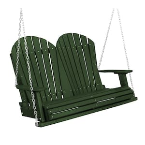 Heritage 2-Person Turf Green Plastic Porch Swing
