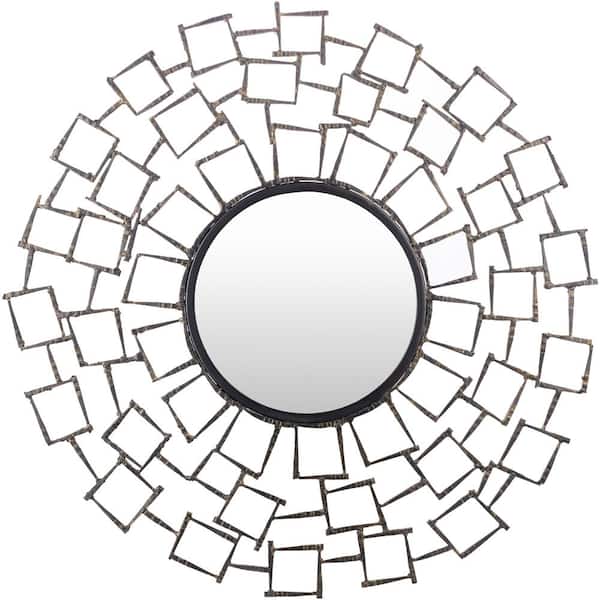 Milo 35 in. x 35 in. Bronze Framed Decorative Mirror S00161060550 The Home Depot