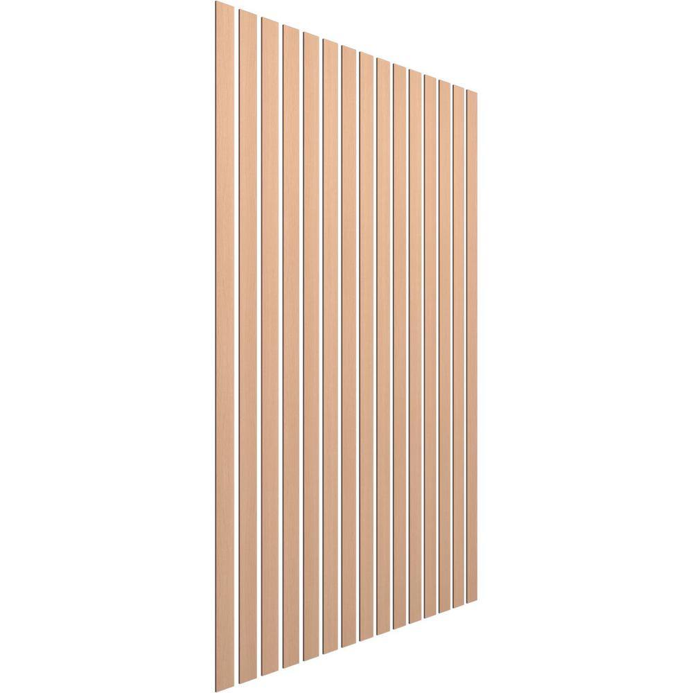 Alder Wood Adjustable Slat Wall Panel Kit, 94" Height