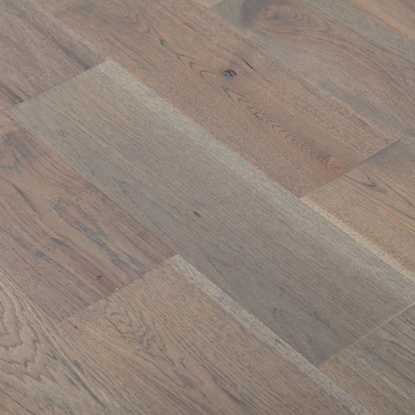 NATU Glazed Brushed Hickory 3/8 in. T x 7.5 in. W Click Lock Wire Brushed Engineered Hardwood Flooring (19.4 sq.ft./case)