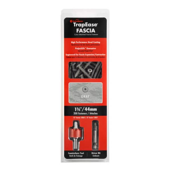 10 1-3/4 in. Gray TORX Trim Head TrapEase Composite Deck Screw Fascia (200 Pack)