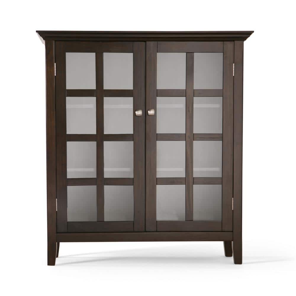 Acadian 39" Brunette Brown Solid Wood Medium Storage Cabinet