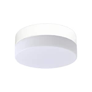LED-9 9 in. x 3.5 in. 1-Light White Integrated LED Flush Mount