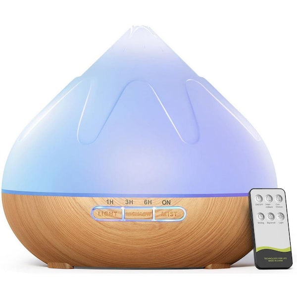 500ml Large Capacity Aroma Diffuser with 14 Colors LED Light Remote ...