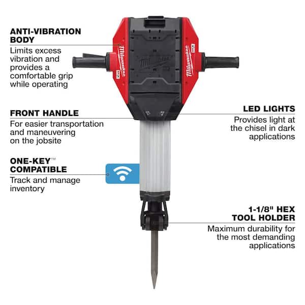 Milwaukee - MX FUEL Lithium-Ion Cordless 1-1/8 in. Breaker with Battery and Charger