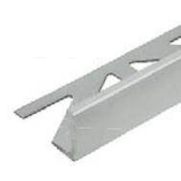 DURAL DUROSOL 0.3125 in. D x 98.5 in. W x 98.4 in. L L-Shape Aluminum Pwdr Ctd Light Gray Molding and Transition Trim