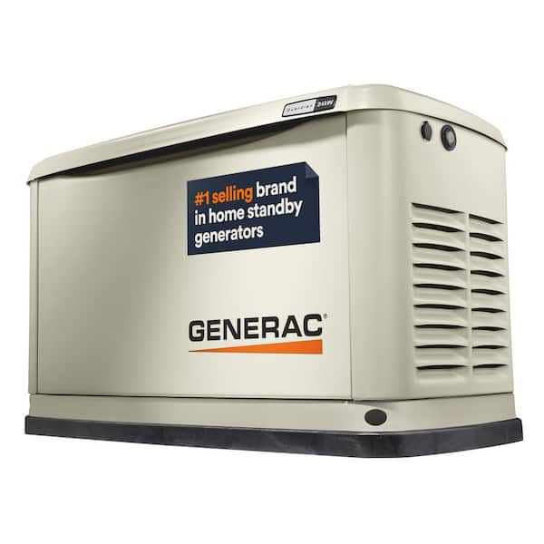Generac 24,000 Watt - Dual Fuel Air- Cooled Whole House Home Standby Generator, Smart Home Monitoring