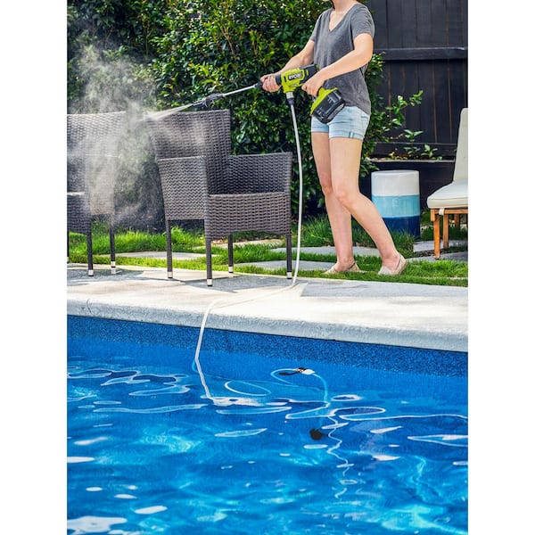 RYOBI - ONE+ HP 18-Volt Brushless EZClean 600 PSI 0.7 GPM Cordless Electric Power Cleaner w/ 4.0Ah Battery, Charger, Accessories