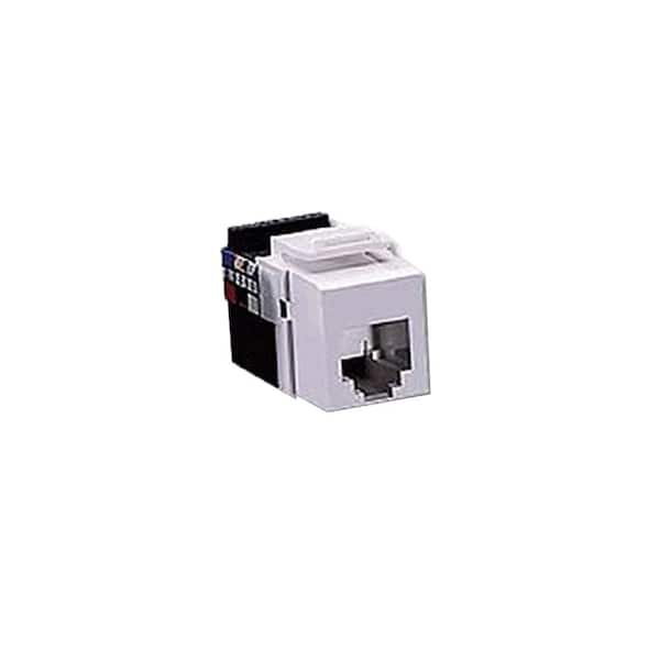 QuickPort Voice Grade 6C Connector, White 40836-BW