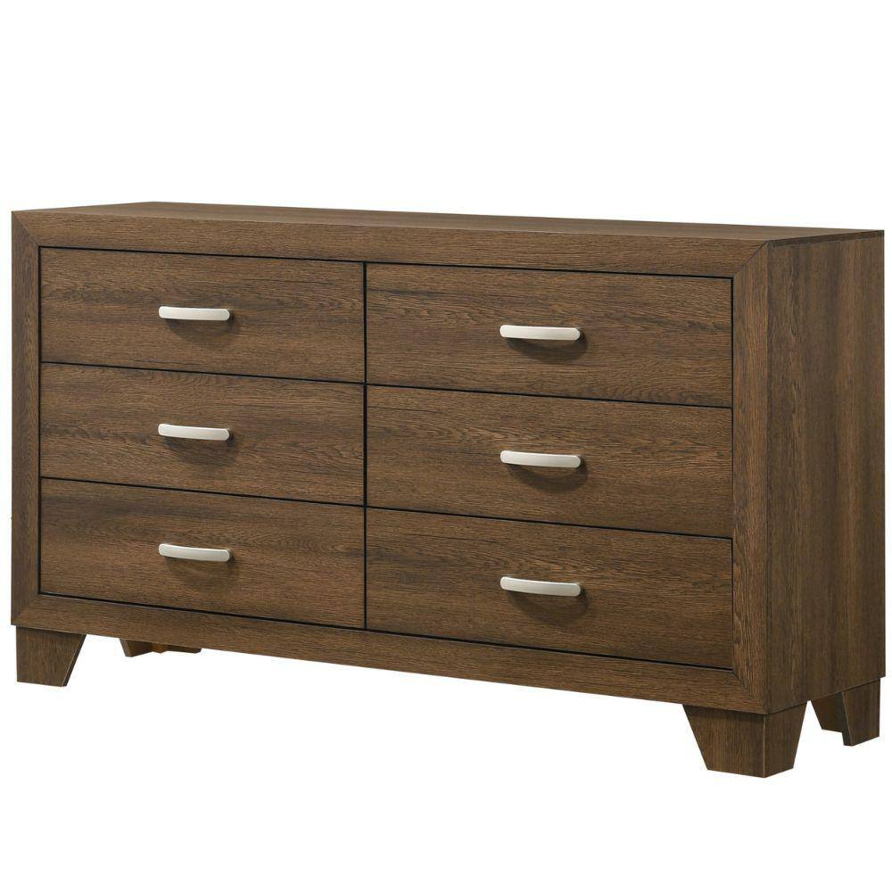 Benjara 16 In. Brown 6-Drawer Wooden Dresser Without Mirror BM225939 ...