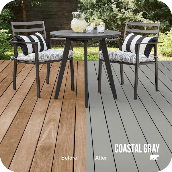 1 gal. #SC-249 Coastal Gray Solid Color Waterproofing Exterior Wood Stain
